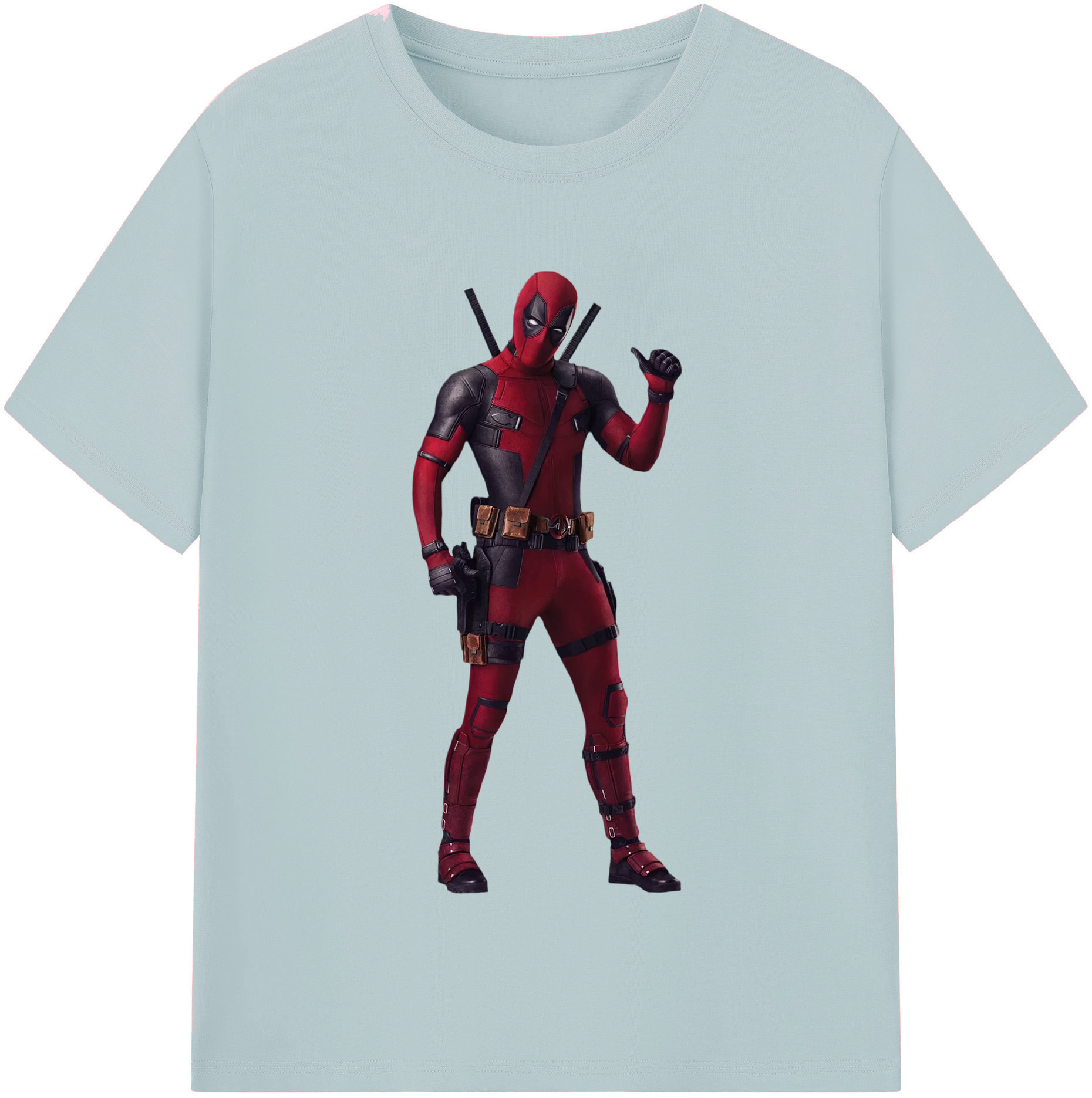 （画像用） Deadpool デッドプール 綿100％半袖Tシャツ（フロントプリント）